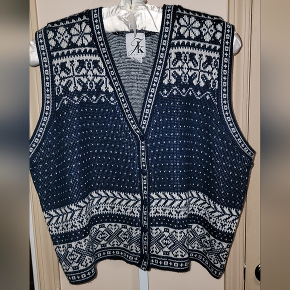 #056 JK America- Women's Knit Sweater Vest- Assorted Colors - Sz. 18W-20W - Picture 5 of 11